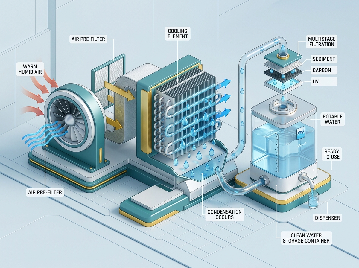 How atmospheric water harvesting works