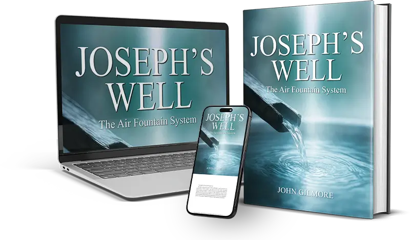Joseph's Well digital guide shown on book, laptop and phone