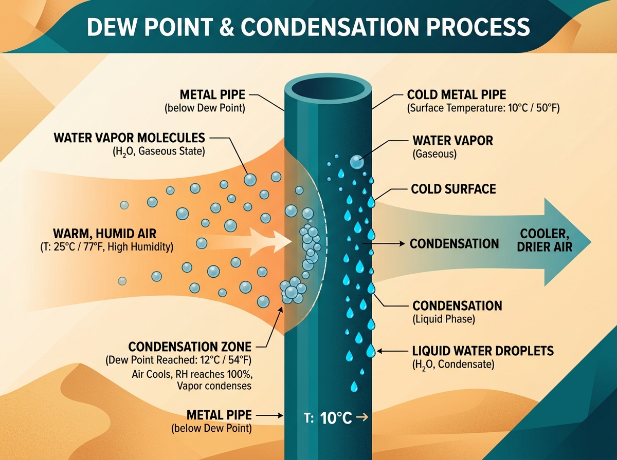 Physics of condensation diagram